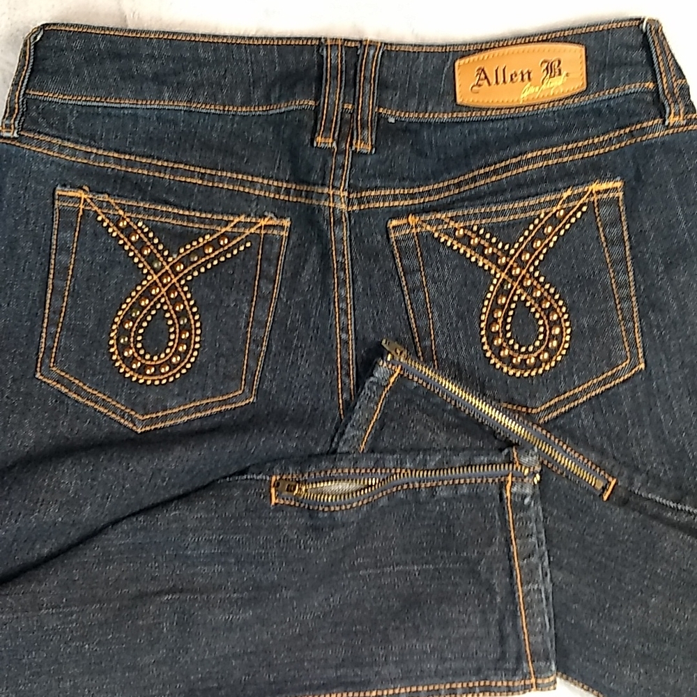 Allen B. By Allen Schwartz skinny straight zipper cuffs Size 4 - Picture 1 of 17